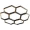 Ekena Millwork Florin Architectural Grde PVC Pierced Ceiling Medallion, Antiqued Pale Gold, 40"OD x 17 1/8"ID x 1"P CMPP40FOAPG - alternate 2